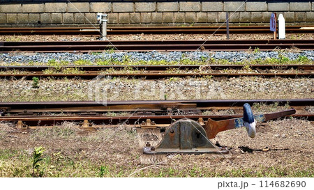レバー ポイント 切り替え 線路の写真素材 - PIXTA
