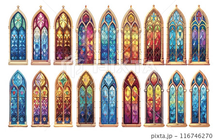 教会 聖堂 ステンドガラス ステンドグラスの写真素材 - PIXTA