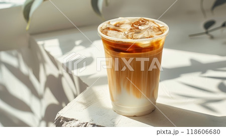 カフェラテ アイスラテ アイス コーヒーのイラスト素材 - PIXTA