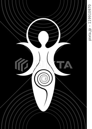 月 女神 女性 月の女神のイラスト素材 - PIXTA