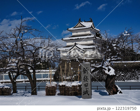 新発田城 冬 雪 冬景色の写真素材 - PIXTA