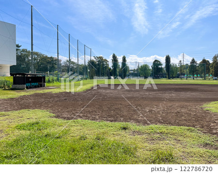 快晴の日の野球グラウンドのイメージ