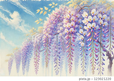 水彩画 花 4枚セット（小野月世 「花歌う」 水彩4号大（25.4