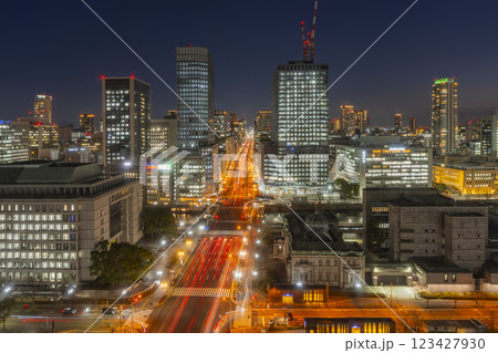 日本銀行 日銀 大阪支店 ライトアップの写真素材 - PIXTA