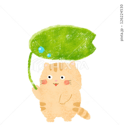 クレヨン猫のイラスト素材 - PIXTA