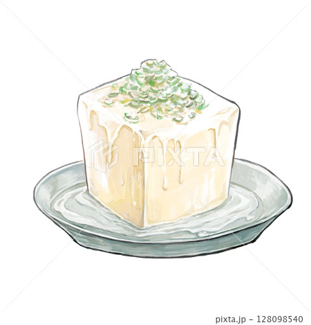 冷奴 豆腐 ひややっこ とうふのイラスト素材 - PIXTA