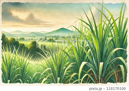 油絵 絵画【サトウキビ畑の空】 油絵 絵画【サトウキビ畑の空】 絵画