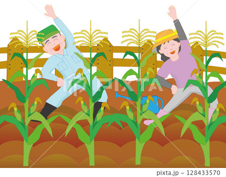 水遣り 水やり 菜園 畑のイラスト素材 - PIXTA