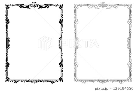 黒枠 フレームの写真素材 - PIXTA