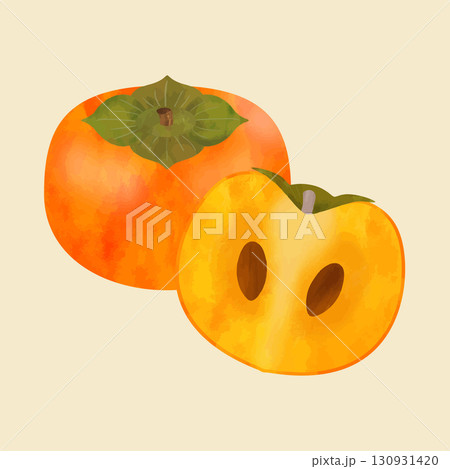 富有柿のイラスト素材 - PIXTA