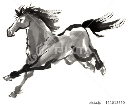 駆ける馬のイラスト素材 - PIXTA