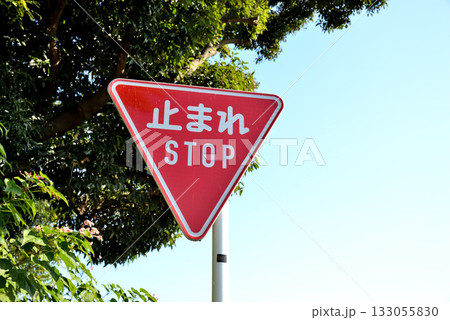 stop 道路標識の写真素材 - PIXTA