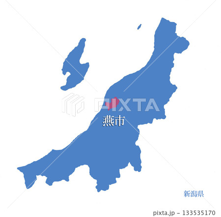 地図 日本地図 新潟県 新潟市のイラスト素材 - PIXTA