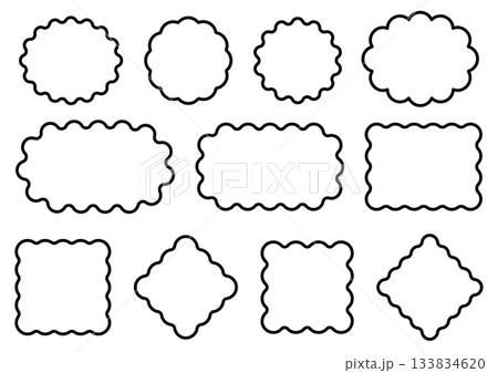 黒枠 フレームの写真素材 - PIXTA