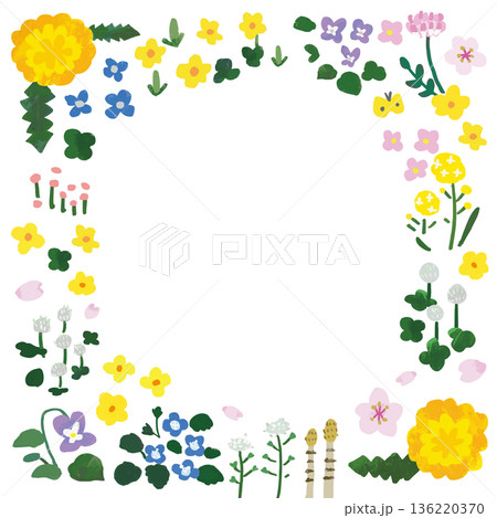 オオイヌノフグリのイラスト素材 - PIXTA