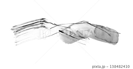 イラスト 墨 水墨画 線のイラスト素材 - PIXTA