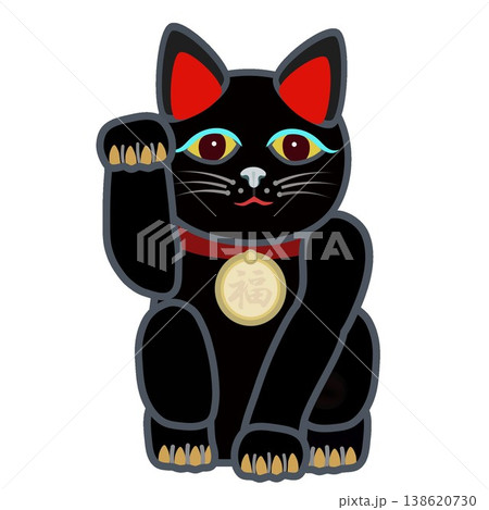 福猫のイラスト素材 - PIXTA