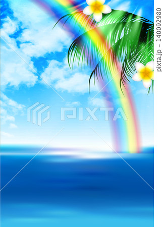 虹 レインボー ハワイ 海のイラスト素材 - PIXTA